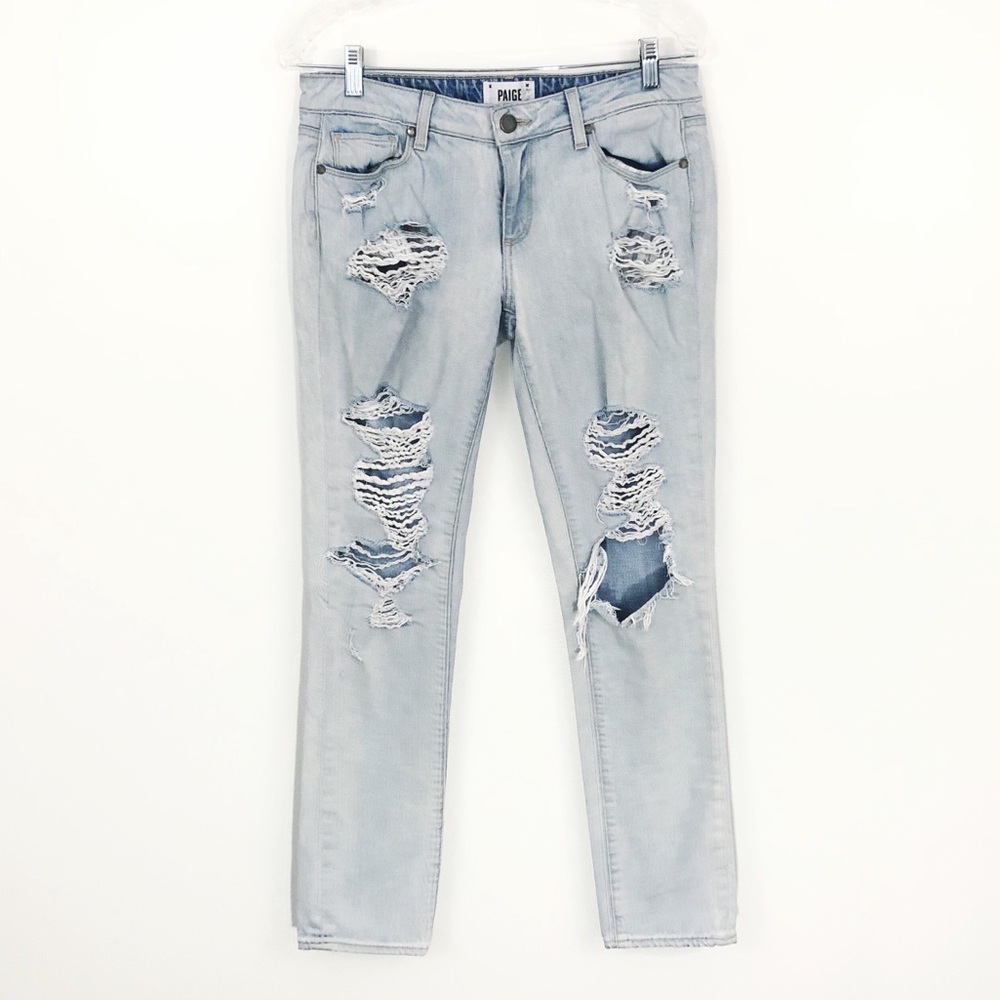 PAIGE Jimmy Jimmy Distressed Skinny Jeans Size 27